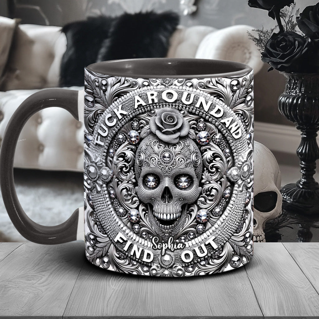 Stunning Skull - Personalized Skull Accent Mug