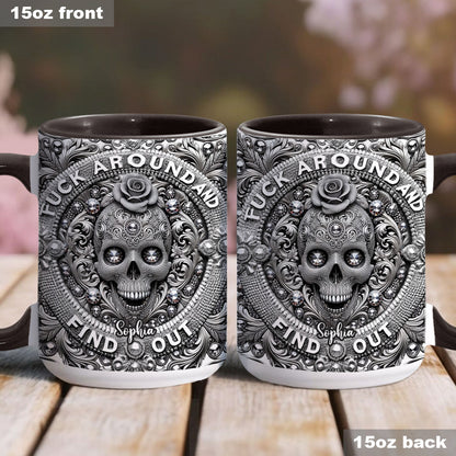 Stunning Skull - Personalized Skull Accent Mug