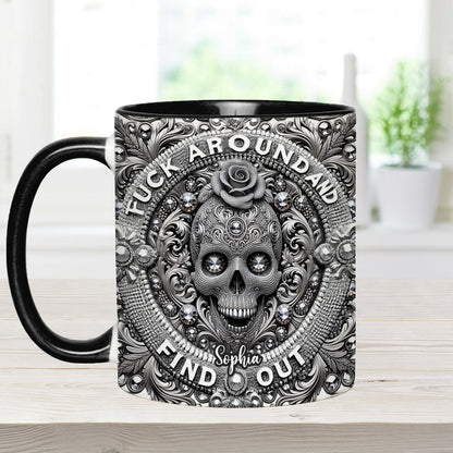 Stunning Skull - Personalized Skull Accent Mug