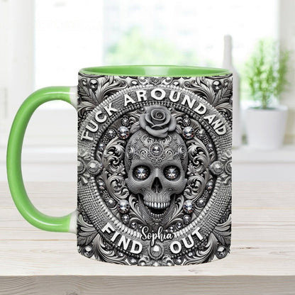 Stunning Skull - Personalized Skull Accent Mug