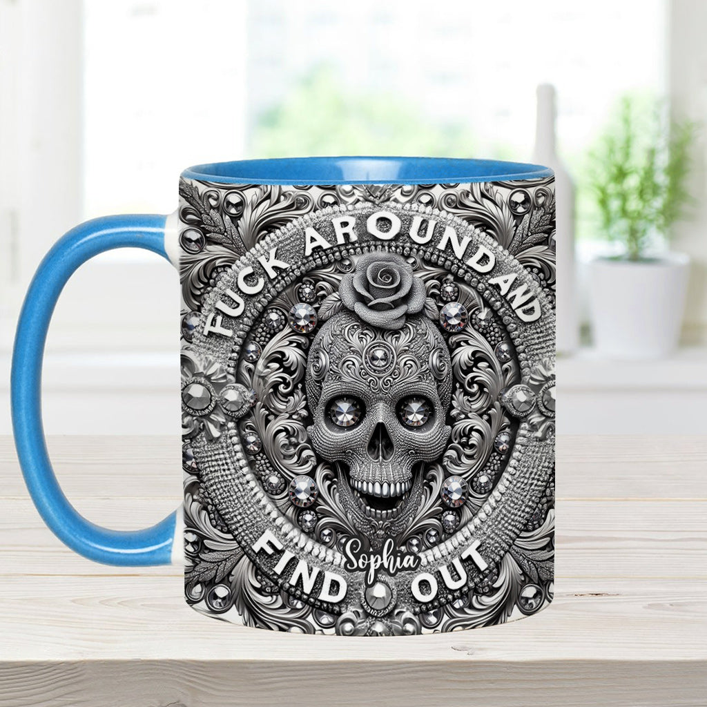 Stunning Skull - Personalized Skull Accent Mug