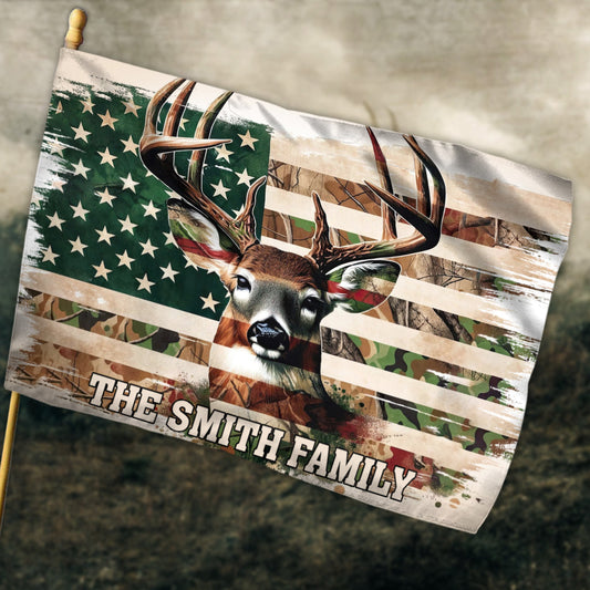 Hunting Family - Personalized Hunting House Flag