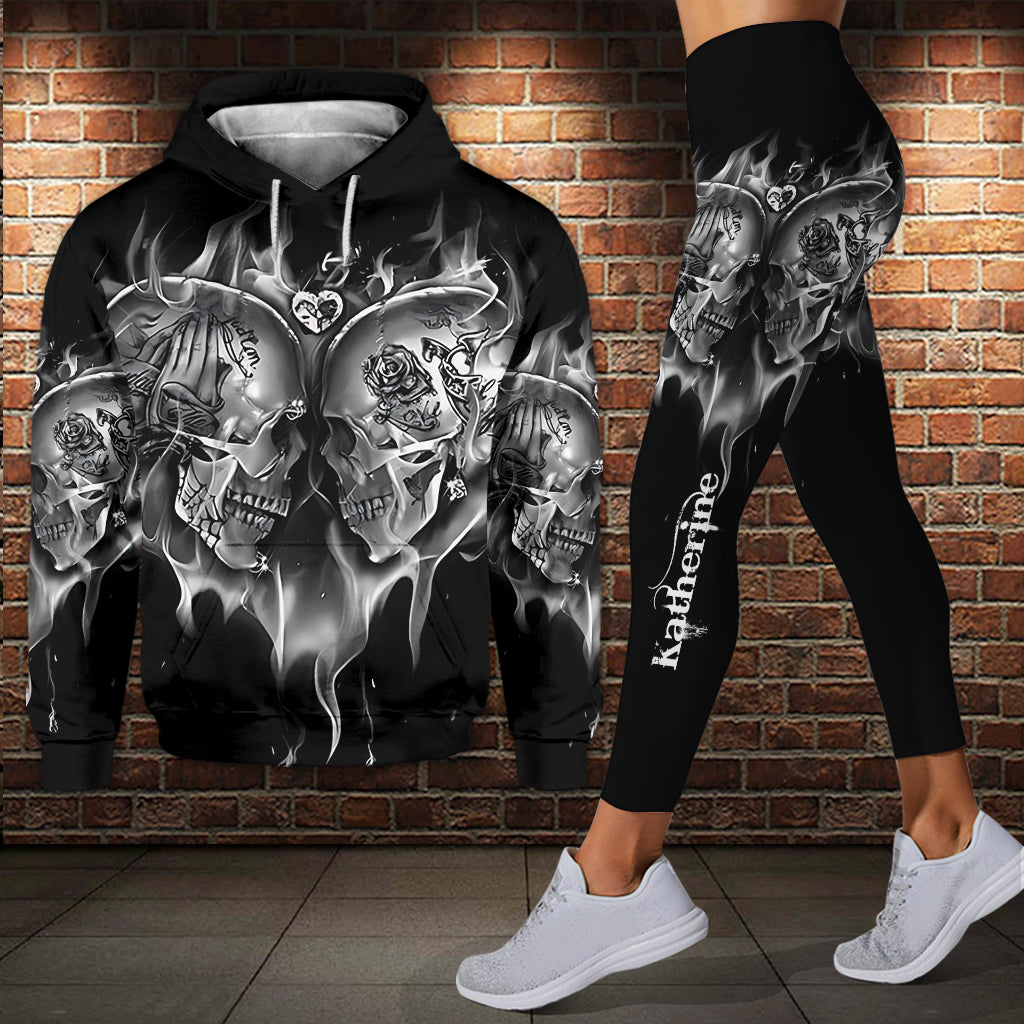 Love Skulls - Personalized Skull Hoodie and Leggings