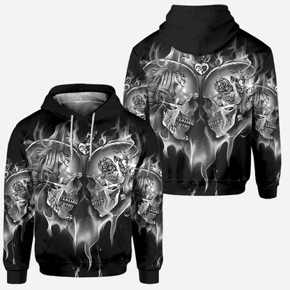 Love Skulls - Personalized Skull Hoodie and Leggings