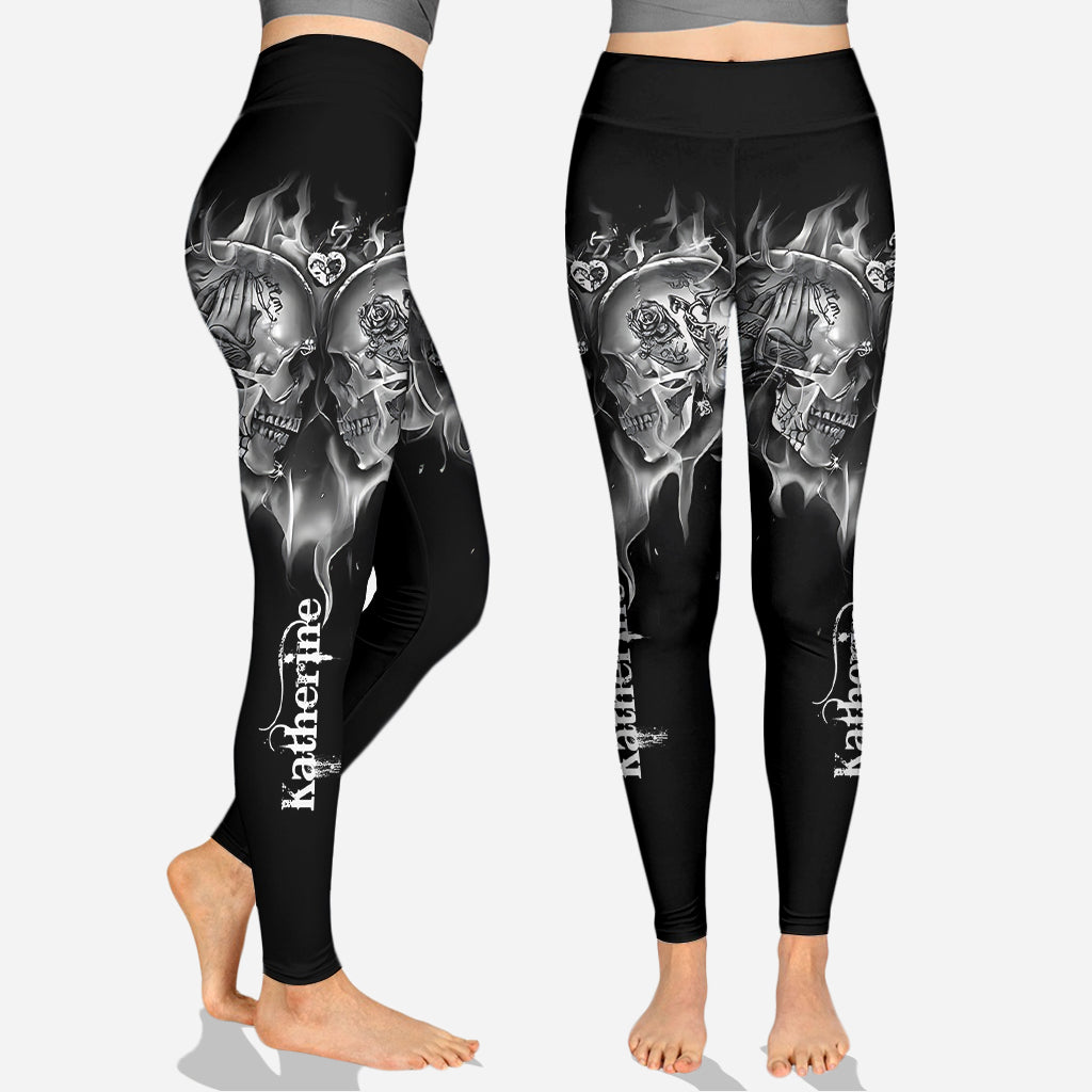 Love Skulls - Personalized Skull Hoodie and Leggings
