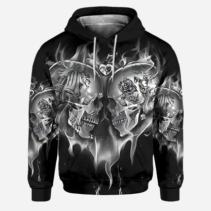 Love Skulls - Personalized Skull Hoodie and Leggings