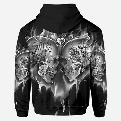 Love Skulls - Personalized Skull Hoodie and Leggings