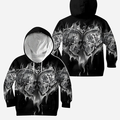 Love Skulls - Personalized Skull Hoodie and Leggings