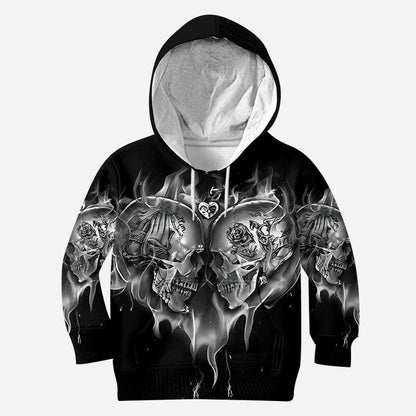 Love Skulls - Personalized Skull Hoodie and Leggings