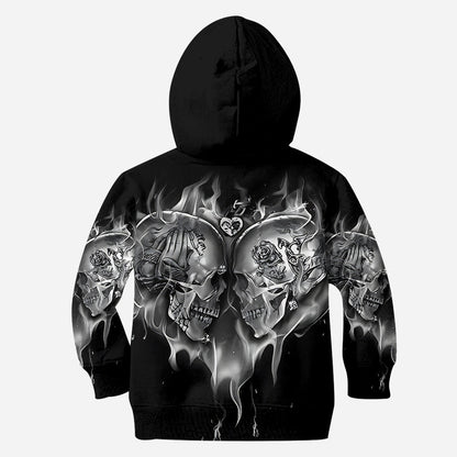 Love Skulls - Personalized Skull Hoodie and Leggings