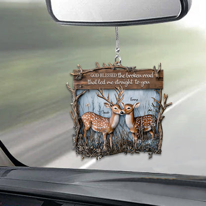 You And Me We Got This Dear Couple - Personalized Hunting Car Ornament