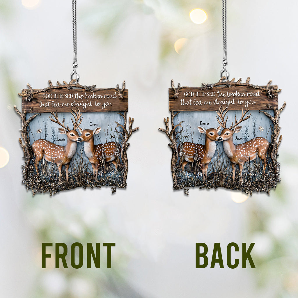 You And Me We Got This Dear Couple - Personalized Hunting Car Ornament