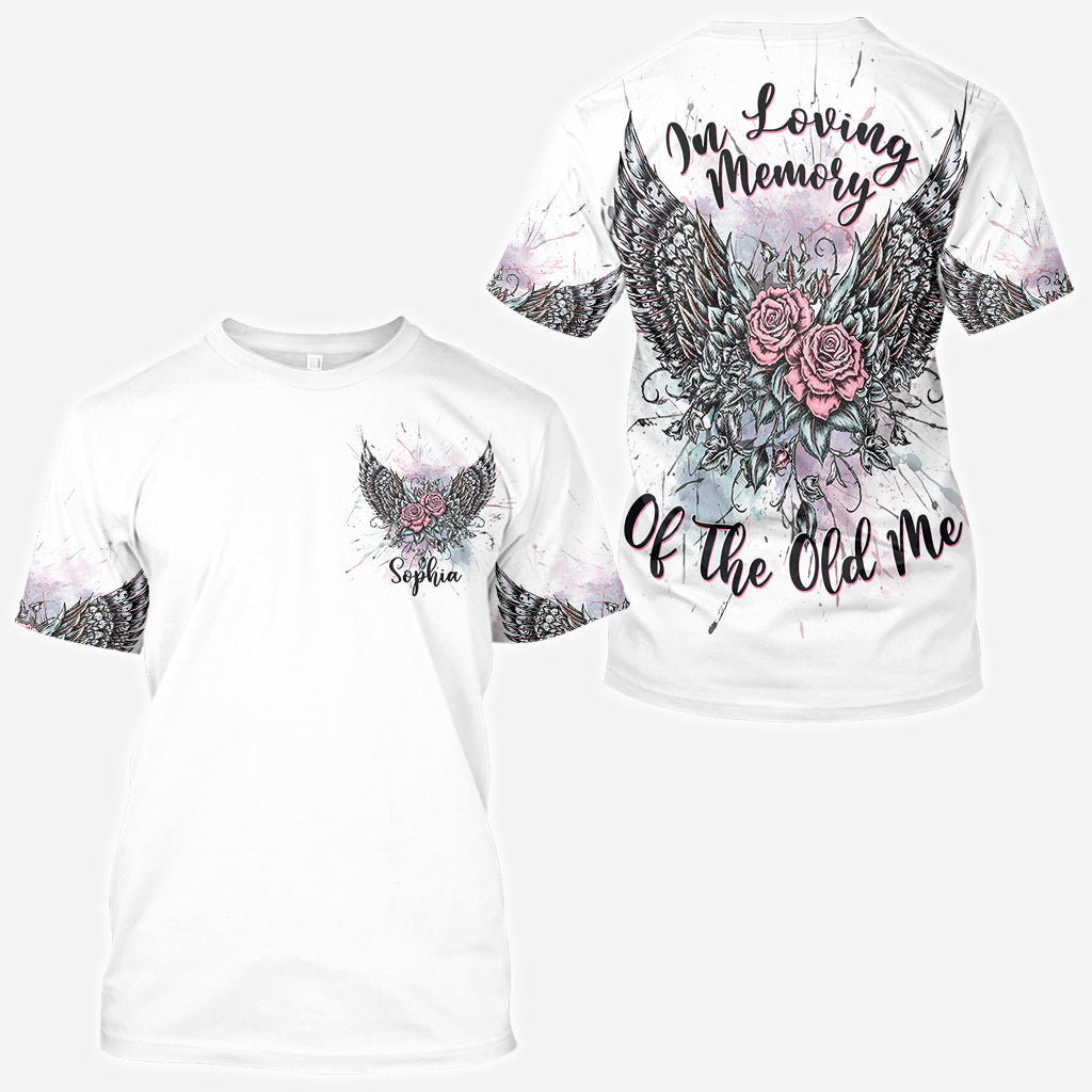 In Loving Memory Of The Old Me - Personalized Skull All Over Shirt