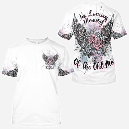 In Loving Memory Of The Old Me - Personalized Skull All Over Shirt
