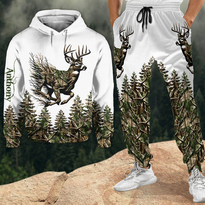Deer Hunting - Personalized Hunting Hoodie and Sweatpants