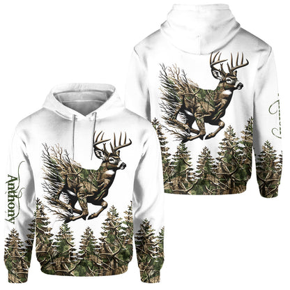 Deer Hunting - Personalized Hunting Hoodie and Sweatpants
