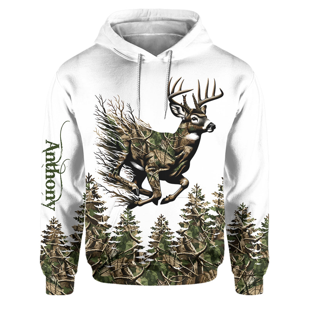 Deer Hunting - Personalized Hunting Hoodie and Sweatpants