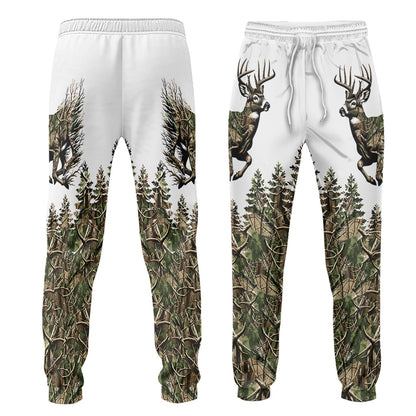 Deer Hunting - Personalized Hunting Hoodie and Sweatpants