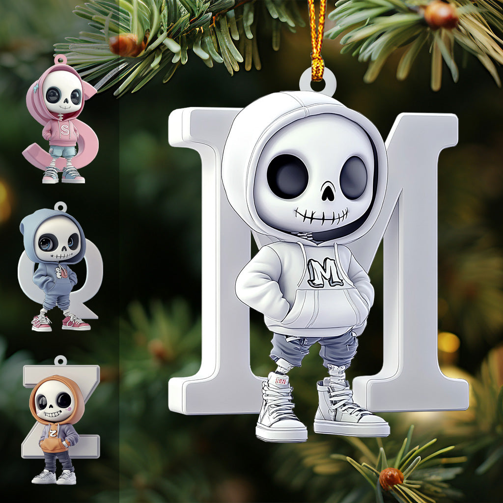 Stylish Skull - Personalized Skull Ornament