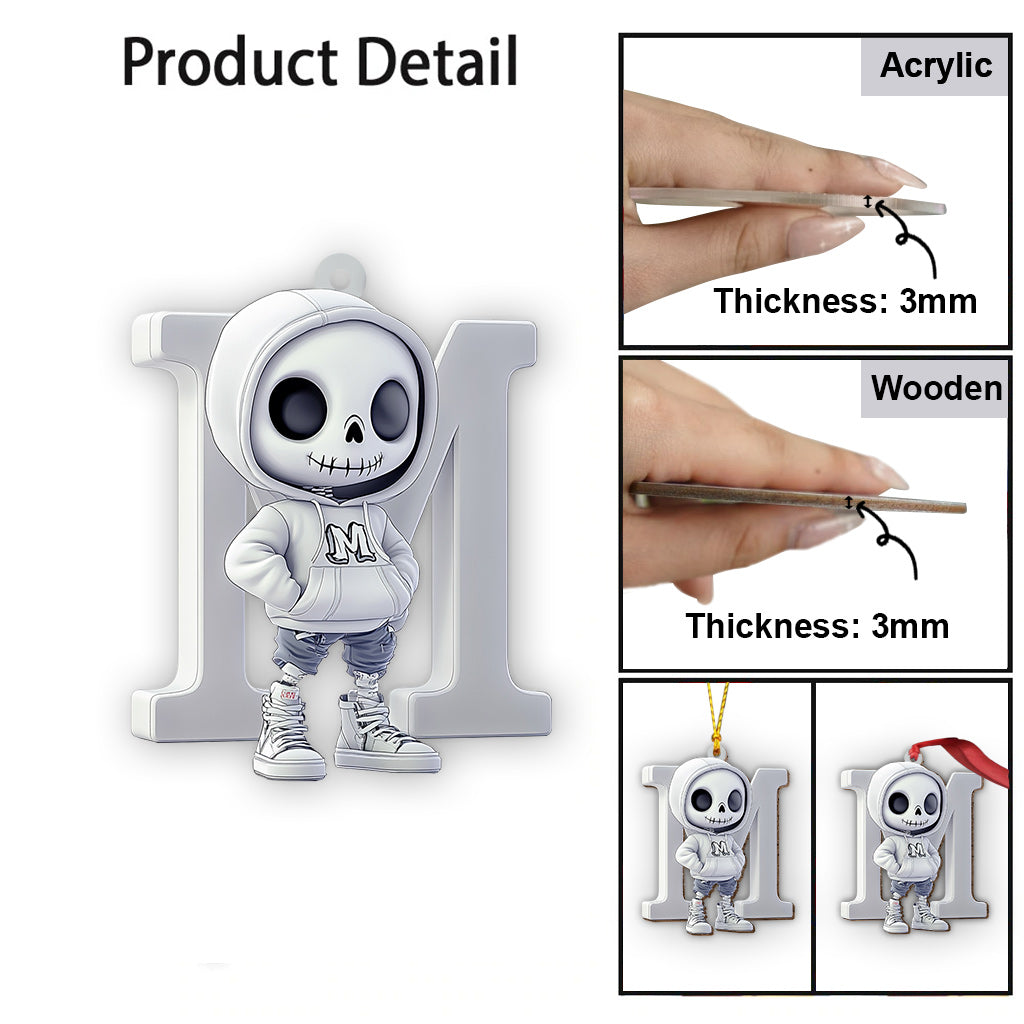 Stylish Skull - Personalized Skull Ornament