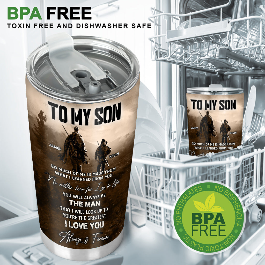 To My Son - Personalized Hunting Tumbler