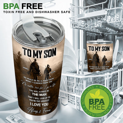 To My Son - Personalized Hunting Tumbler