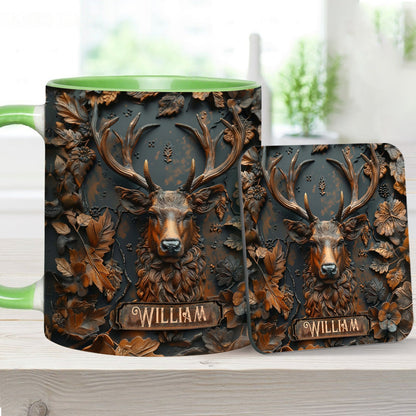 Stunning Deer - Personalized Hunting Accent Mug