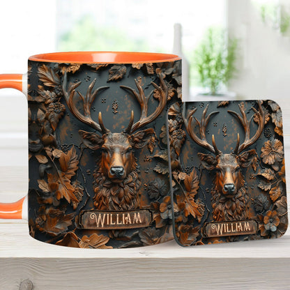 Stunning Deer - Personalized Hunting Accent Mug