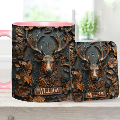 Stunning Deer - Personalized Hunting Accent Mug