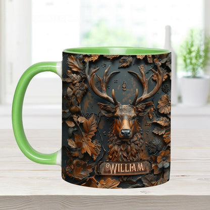 Stunning Deer - Personalized Hunting Accent Mug
