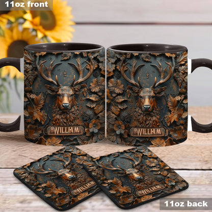 Stunning Deer - Personalized Hunting Accent Mug