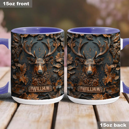 Stunning Deer - Personalized Hunting Accent Mug