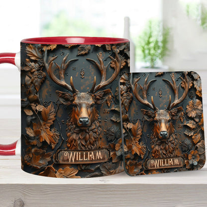Stunning Deer - Personalized Hunting Accent Mug