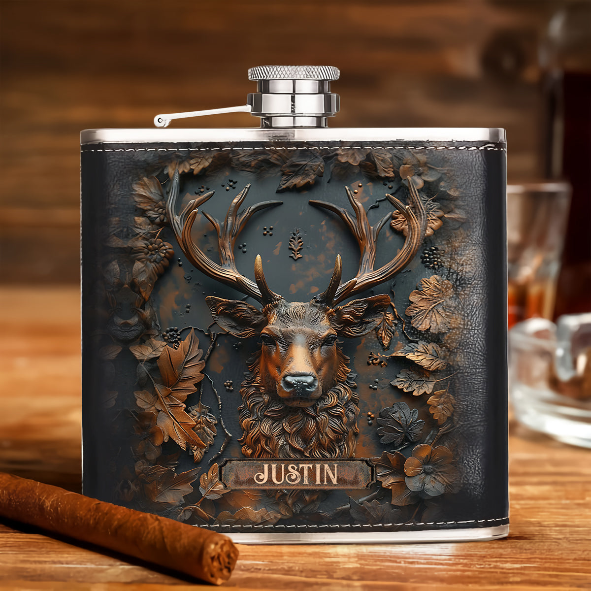 Hunting For Life - Personalized Hunting Hip Flask