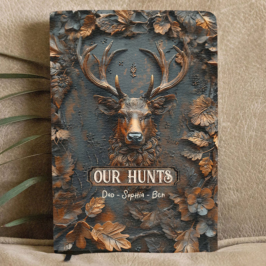 Our Hunting - Personalized Hunting Leather Journal