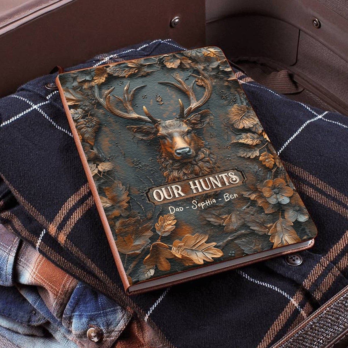Our Hunting - Personalized Hunting Leather Journal