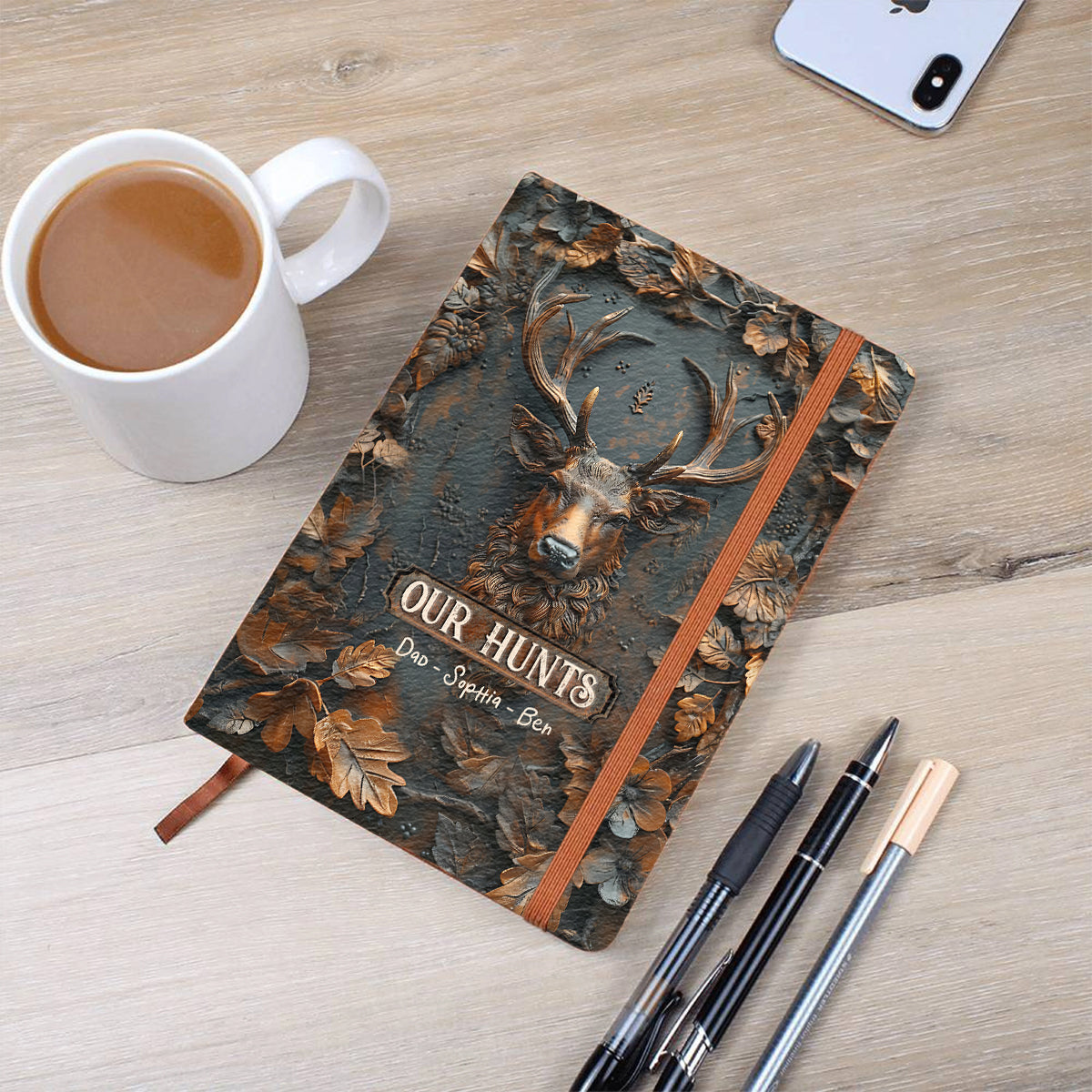 Our Hunting - Personalized Hunting Leather Journal