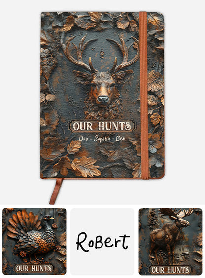 Our Hunting - Personalized Hunting Leather Journal