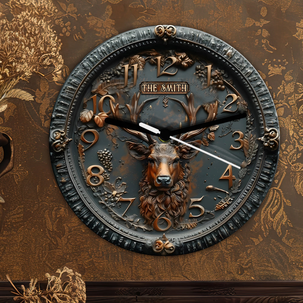 Hunting Time - Personalized Hunting Wall Clock