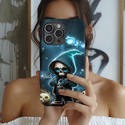 Cool Dude - Personalized Skull Full Print Phone Case