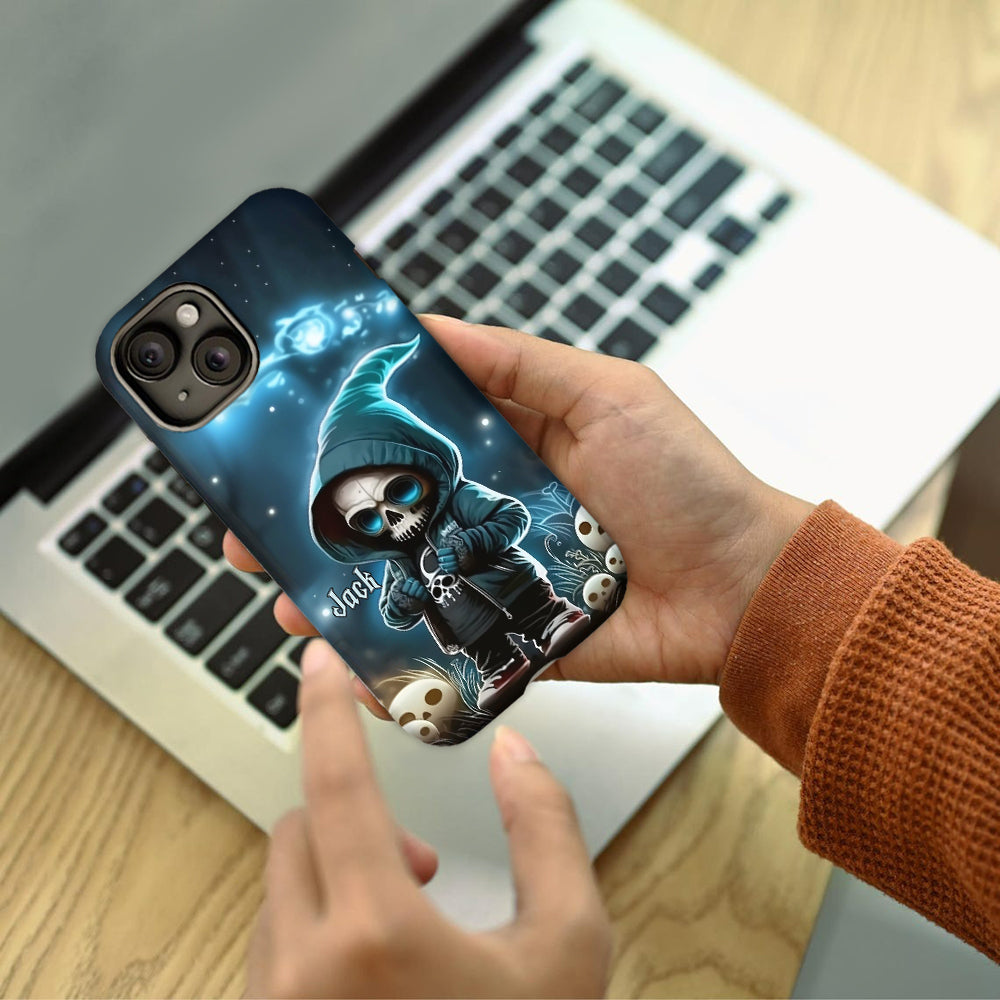 Cool Dude - Personalized Skull Full Print Phone Case