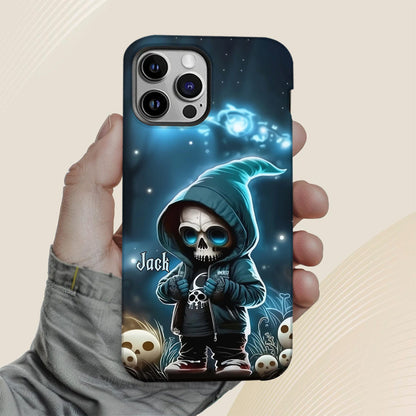 Cool Dude - Personalized Skull Full Print Phone Case