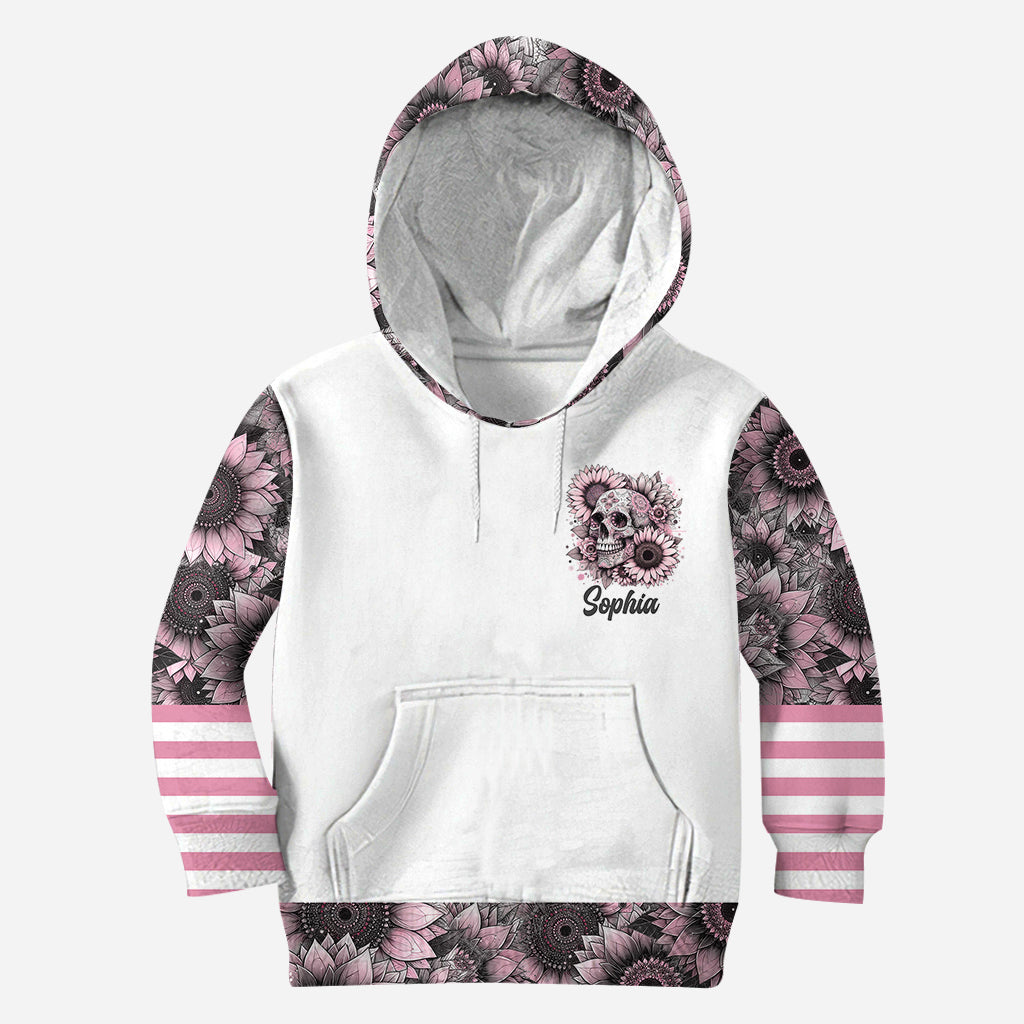 Sunflower Skull - Personalized Skull Hoodie and Leggings