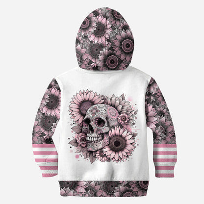 Sunflower Skull - Personalized Skull Hoodie and Leggings