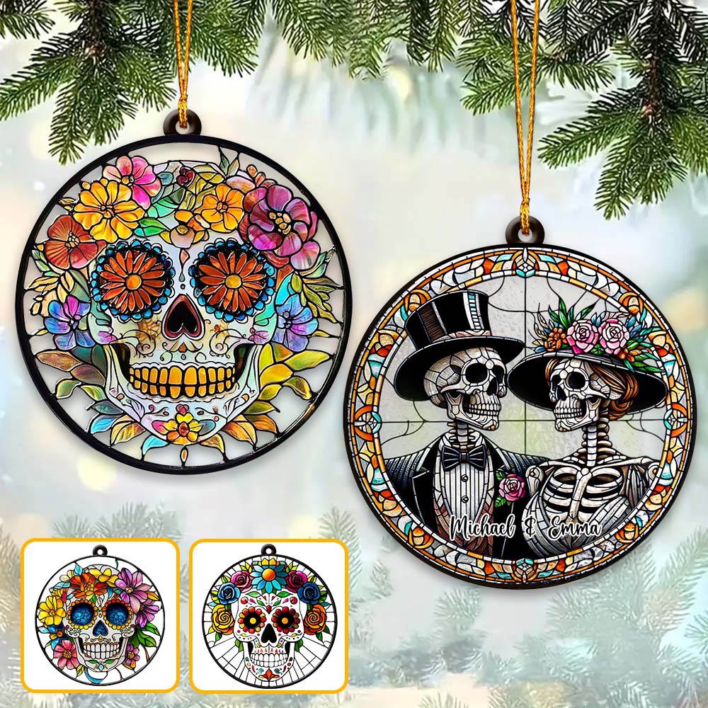 Stunning Skull - Personalized Skull Ornament