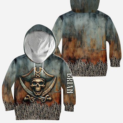Pirate Skull - Personalized Skull All Over Shirt