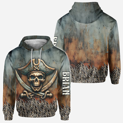 Pirate Skull - Personalized Skull All Over Shirt