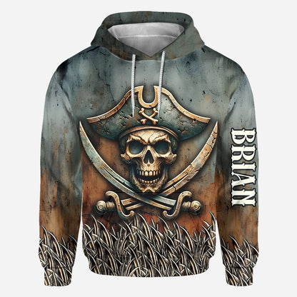 Pirate Skull - Personalized Skull All Over Shirt