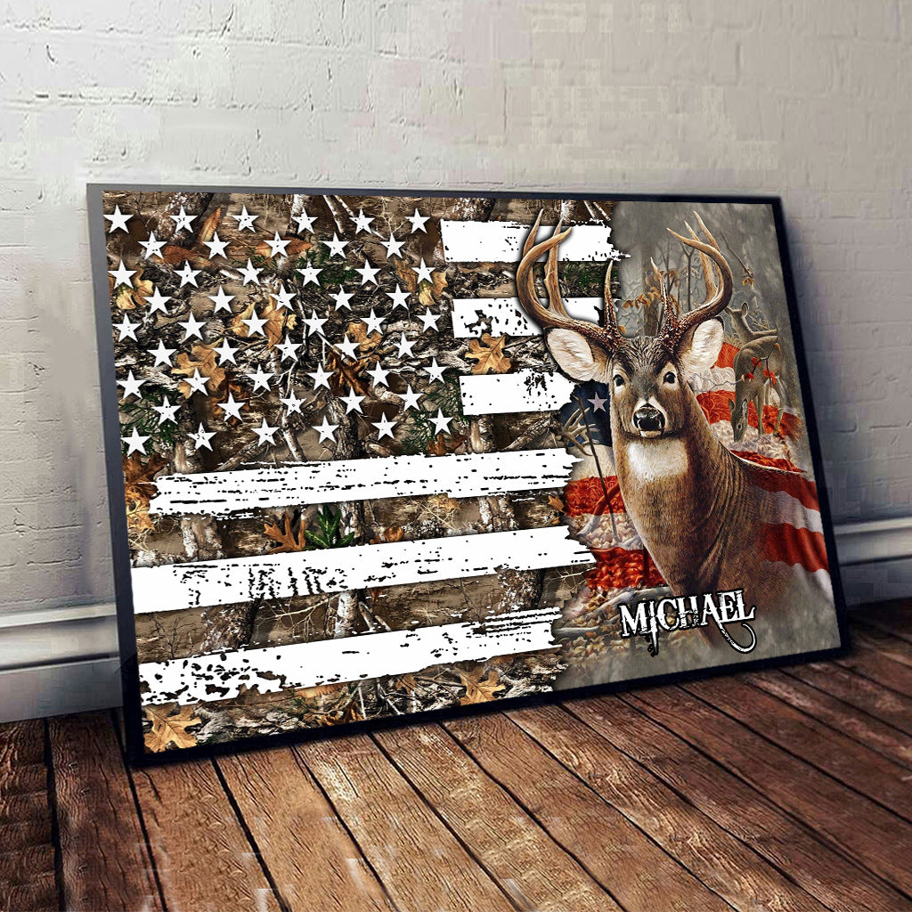Love Hunting - Personalized Hunting Canvas And Poster