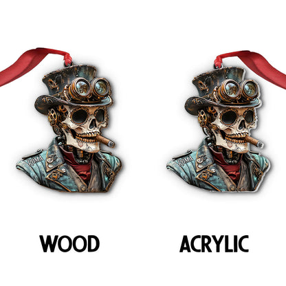 Steampunk Skull - Personalized Skull Ornament